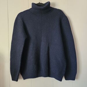 The Good Neighbour Merino Wool Navy Blue Knit Sweater M